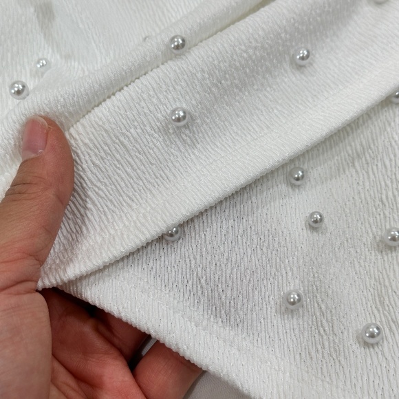 WINDSOR OH MY PEARL FAUX WRAP MINI SKIRT - Picture 7 of 12